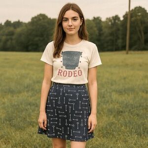 Banana Republic Navy Blue Skater Skirt Size 4